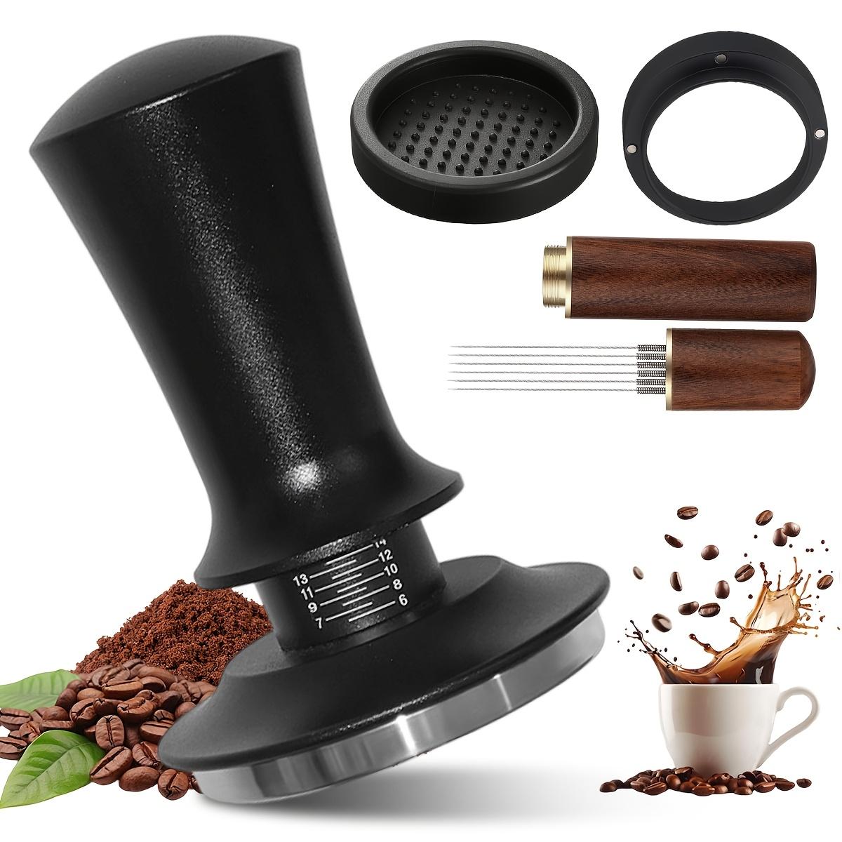 Coffee Equipment Kit - ชุดอุปกรณ์เสริมสำหรับเอสเพรสโซขนาด 51/53/58 มม., แทมเปอร์แบบสปริงพร้อมเครื่องมือ WDT, กรวยตวงและแผ่นรองแทมเปอร์