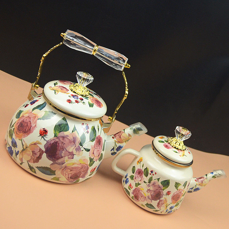 กาน้ำชาเคลือบกุหลาบสำหรับใช้ใน - Vintage Coffee Equipment บทวิจารณ์และราคา