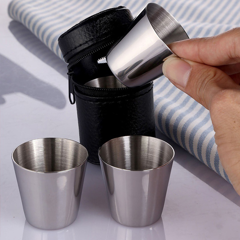 4/6Pcs ถ้วยสแตนเลส MINI Shot แ - Coffee Equipment Camping บทวิจารณ์และราคา