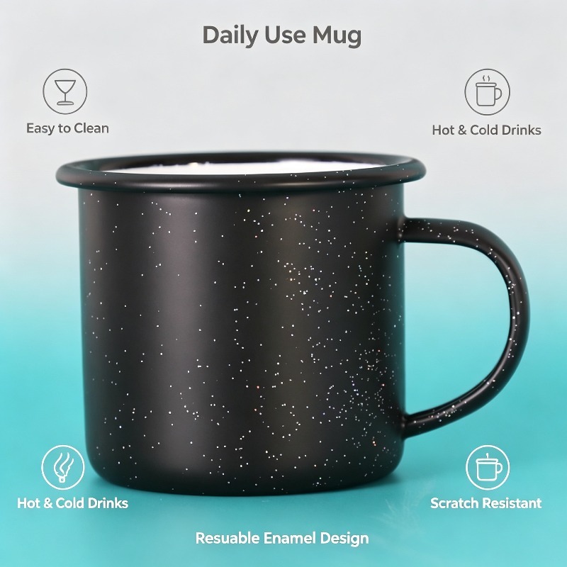 แก้วเคลือบวินเทจลายดาวพร้อมลวด - Vintage Coffee Equipment บทวิจารณ์และราคา