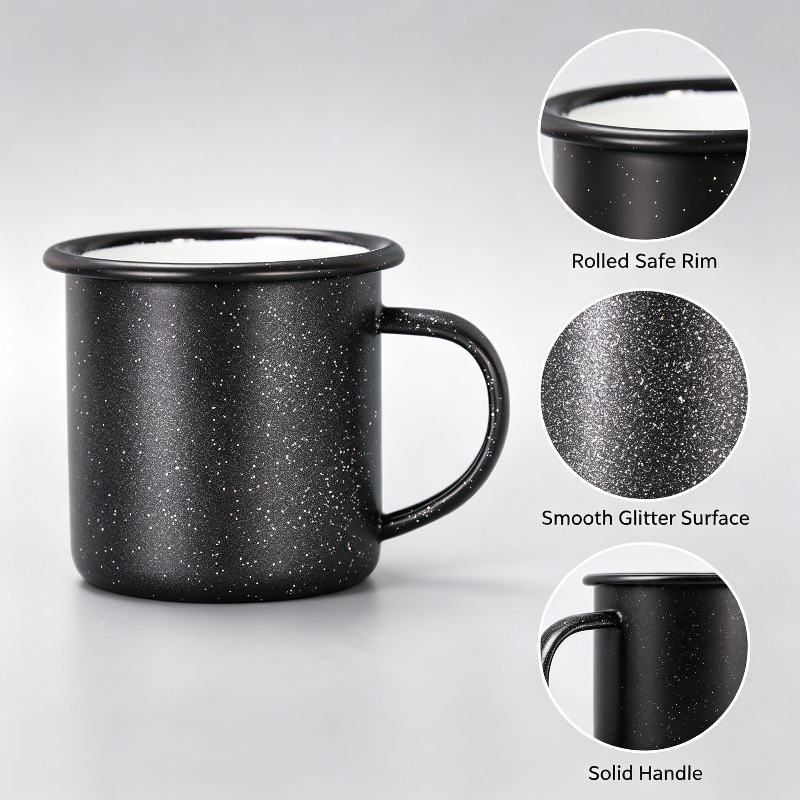 แก้วเคลือบวินเทจลายดาวพร้อมลวด - Vintage Coffee Equipment บทวิจารณ์และราคา