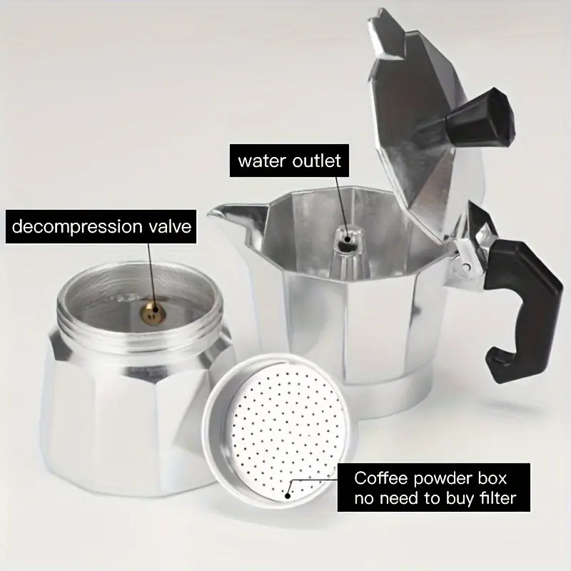 หม้อต้มกาแฟโมก้าอะลูมิเนียมแบบ - Coffee Equipment Camping บทวิจารณ์และราคา
