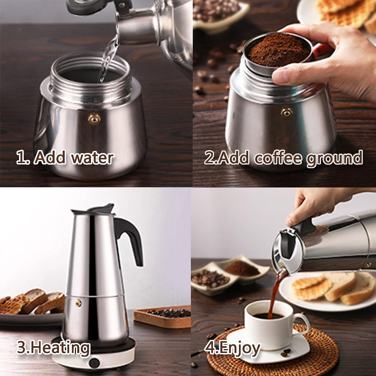 เครื่องชงกาแฟโมคา4/6/9ถ้วย, เค - Coffee Equipment Machine บทวิจารณ์และราคา