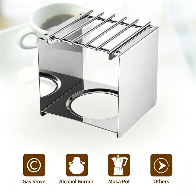 ขาตั้งเตาสแตนเลสทรงสี่เหลี่ยมส - Coffee Equipment Camping บทวิจารณ์และราคา