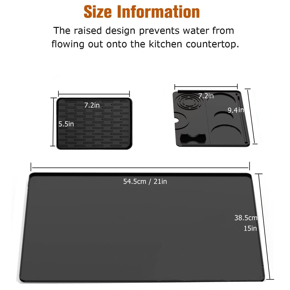 แผ่นรองเครื่องชงกาแฟซิลิโคน 3  - Coffee Equipment Tray บทวิจารณ์และราคา