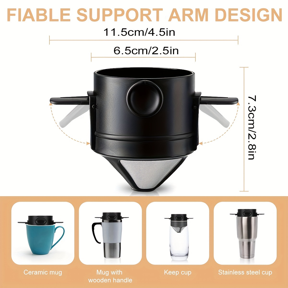 ที่กรองกาแฟแบบพกพาตัวกรองเครื่ - Coffee Equipment Camping บทวิจารณ์และราคา